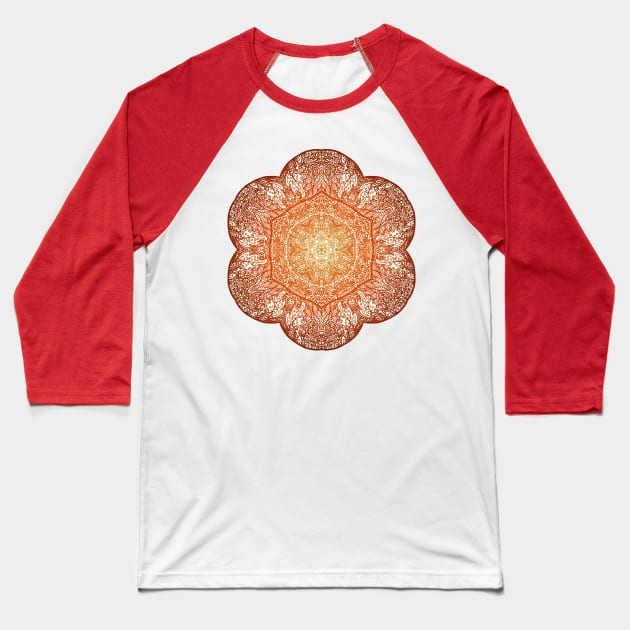 Forest Mandala - Color Baseball T-Shirt by ElviraDraat